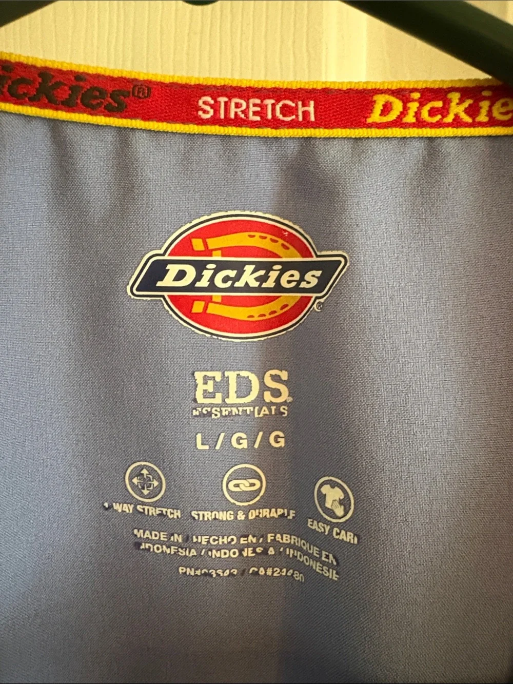 Dickies Ceil Blue V-Neck Medical Scrub Top